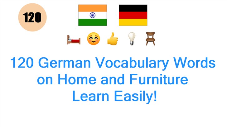 120 German Vocabulary Words on Home and Furniture: Learn Easily!